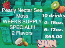 Load and play video in Gallery viewer, 1/2 Weeks’ Supply- Pearly Nectar Sea Moss Fruit Smoothies
